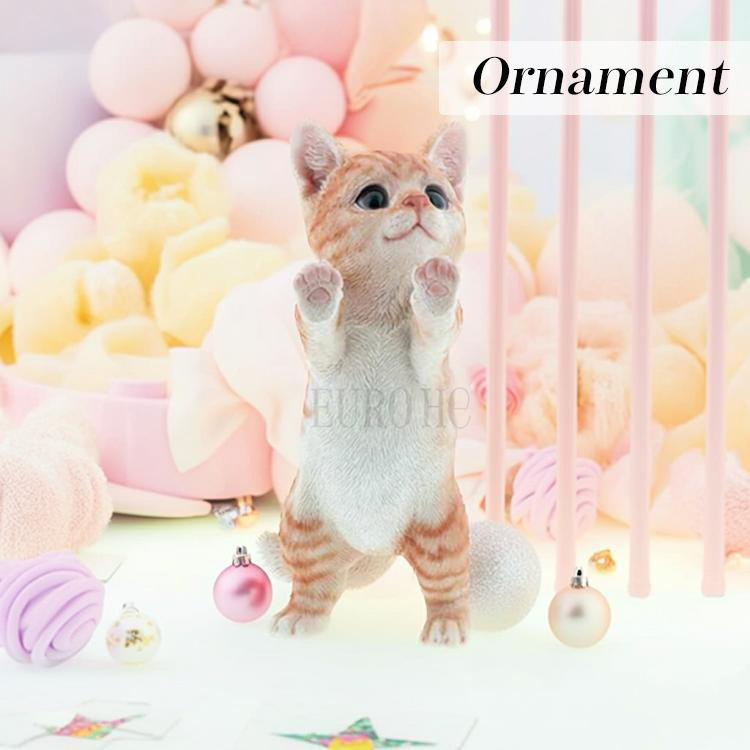 廃盤 ワンダーデコール ガーデンオブジェ 猫 ナチュラルガーデン 特大 猫好き オーナメント 子ねこ キティ ネコ C スタンド 子猫 ガーデン