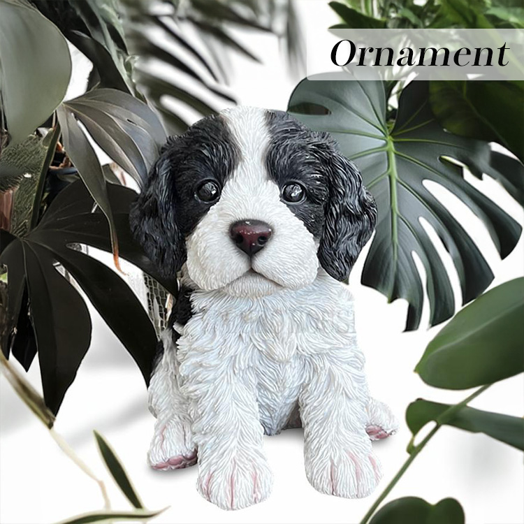 オーナメント シュナウザーL 子犬 インテリア 犬 置物 ガーデン
