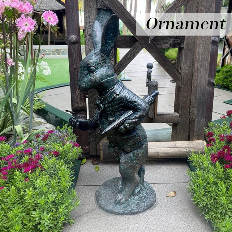オーナメント ラビット うさぎ A 不思議な ストーン風 ガーデン