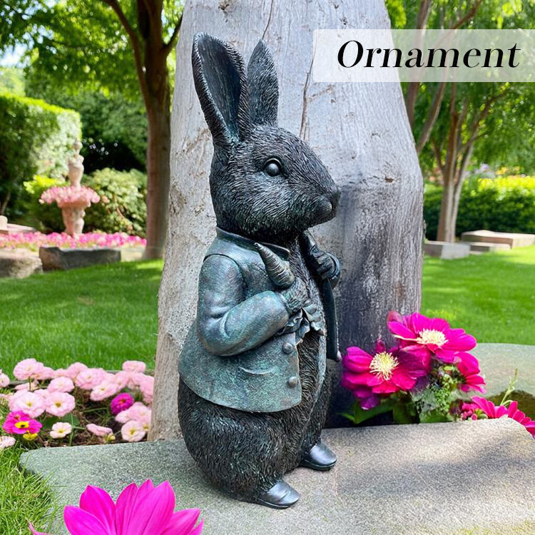 オーナメント ラビット うさぎ B 不思議な ストーン風 ガーデン