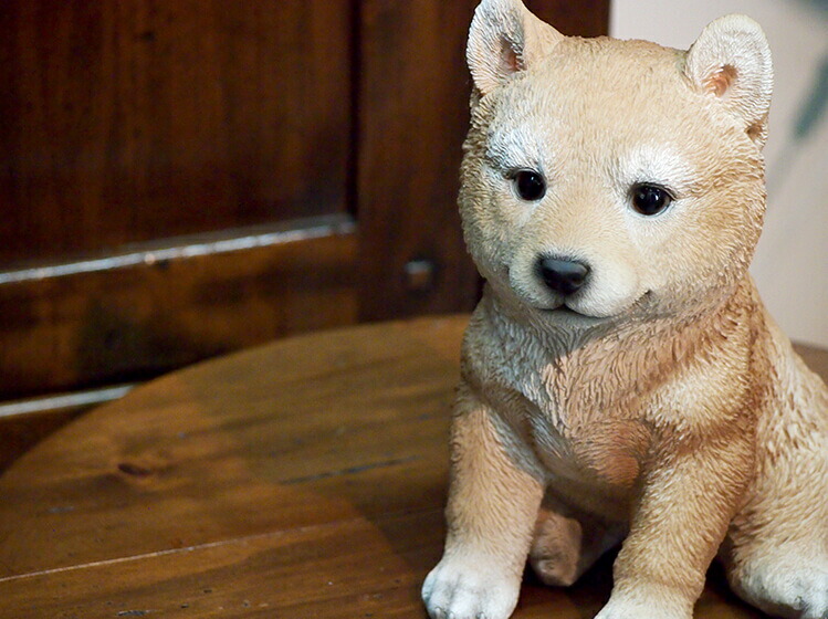 vintage ceramic made in JAPAN Dog object/ビンテージ 陶器製