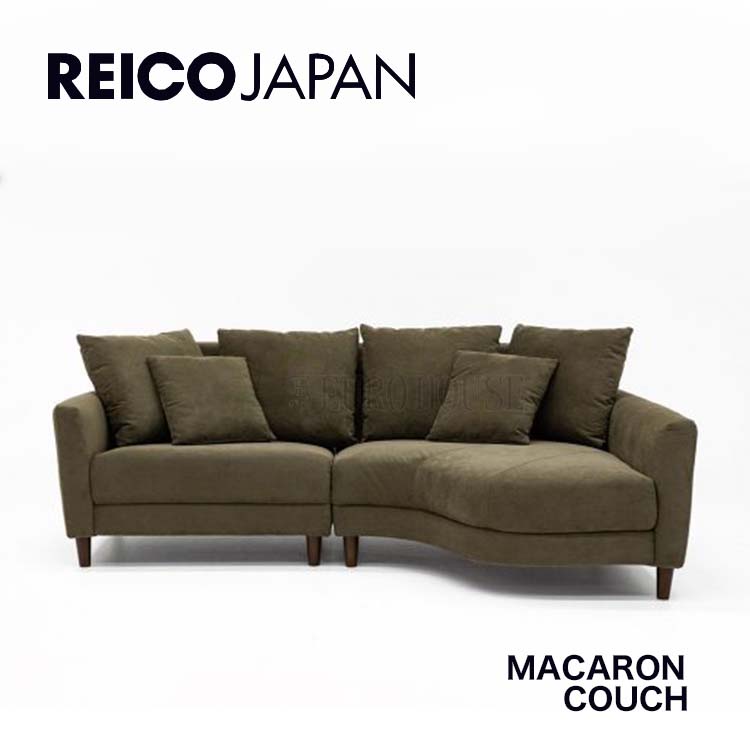 カウチ L カウチソファ シューズロング + 2人掛 マカロン FAB GN リビング シンプル レイコージャパン SHEER : rei-sofa-c45  : ユーロハウス 輸入家具インテリア - 通販 - Yahoo!ショッピング