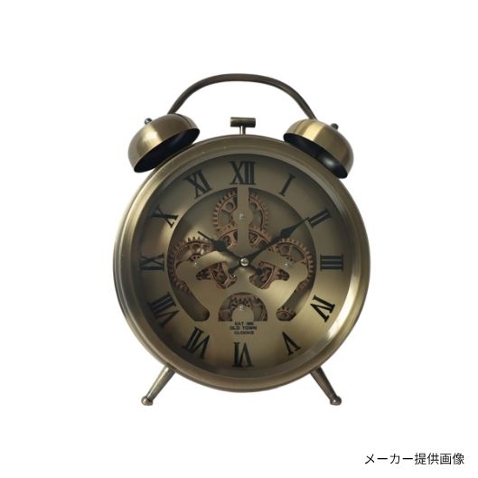 Gear Clock GOLD 置き時計 アンティーク調 おしゃれ 男前インテリア