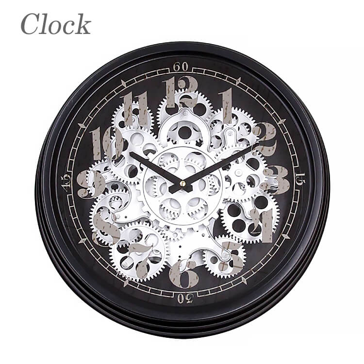 壁掛け時計 おしゃれ 掛け時計 時計 clock 歯車 gearclock クラシック