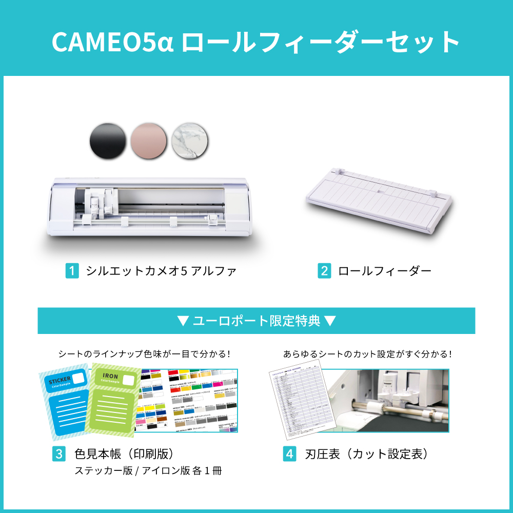 イニシャル・カメオ 5点セット silhouette（シルエット） 正規代理店 カッティングマシン シルエット