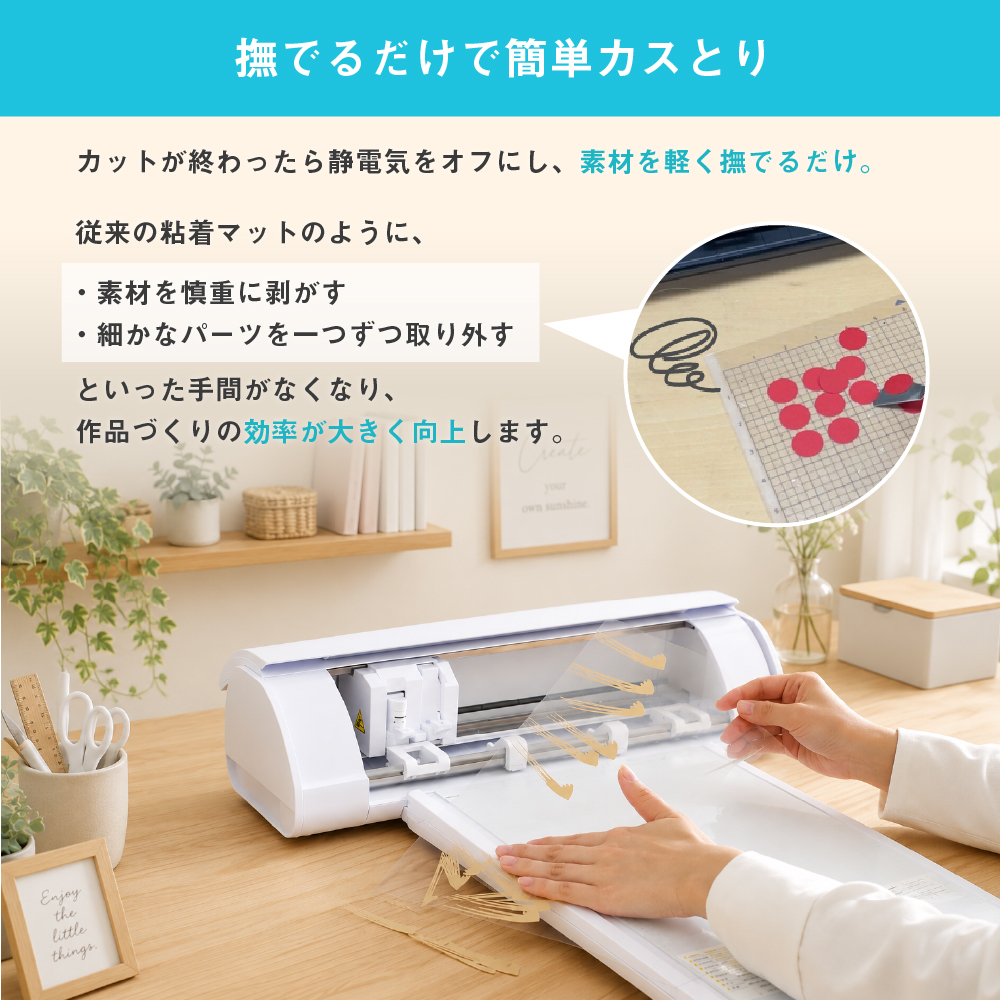 【格安セット】Silhouette CAMEO 5＋別売りの静電マット silhouette（シルエット） カメオ5 カメオ5アルファ用 静電マット