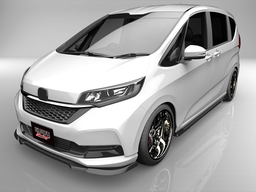 Modulo Honda フリードGB5 サイドステップ エアロ　黒　左側 フリード GB5 モデューロX 前期 サイドステップ エアロパーツ : EUROU