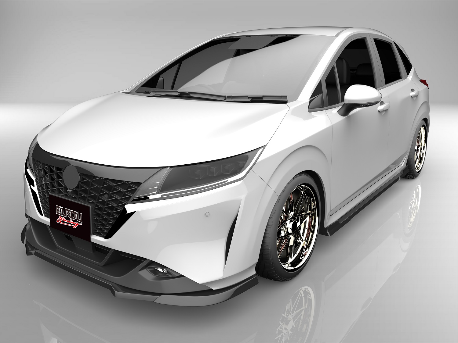 【新品未使用】BUSOUのオーラNISMO用 フロントアンダースポイラー 新品未使用】BUSOUのオーラNISMO用 フロントアンダースポイラー