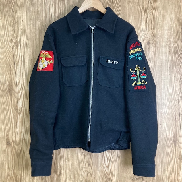 US NAVY ウールスーベニア ツアー ジャケット　ベトジャン スカジャン US NAVY ウールスーベニア ツアー ジャケット ベトジャン