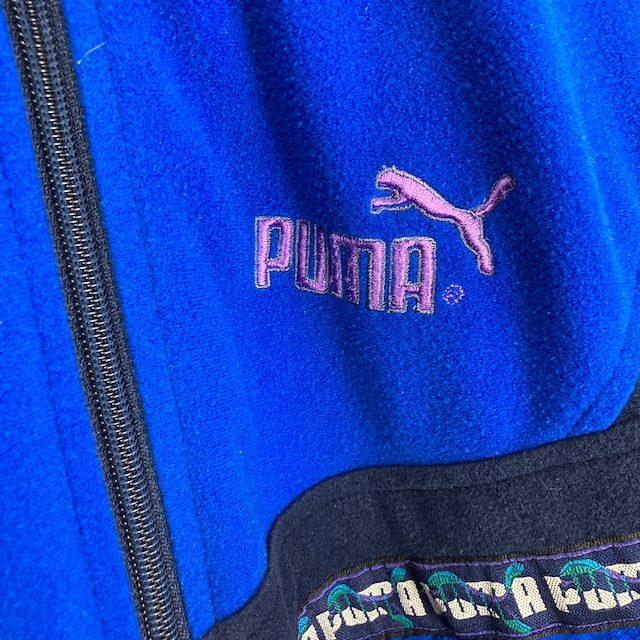 90s vintage 万国旗タグ PUMA トラッカージャケット フリース