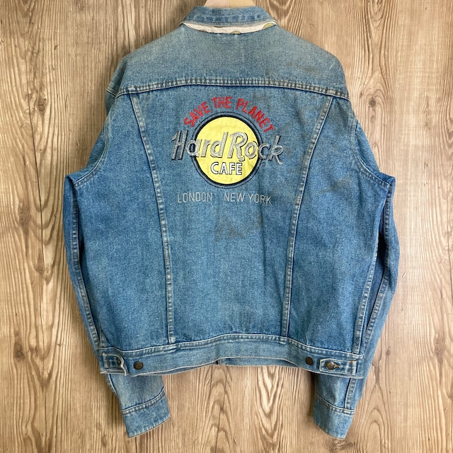 オフィシャル品!! 80s Heard Rock CAFE デニムジャケット ハード