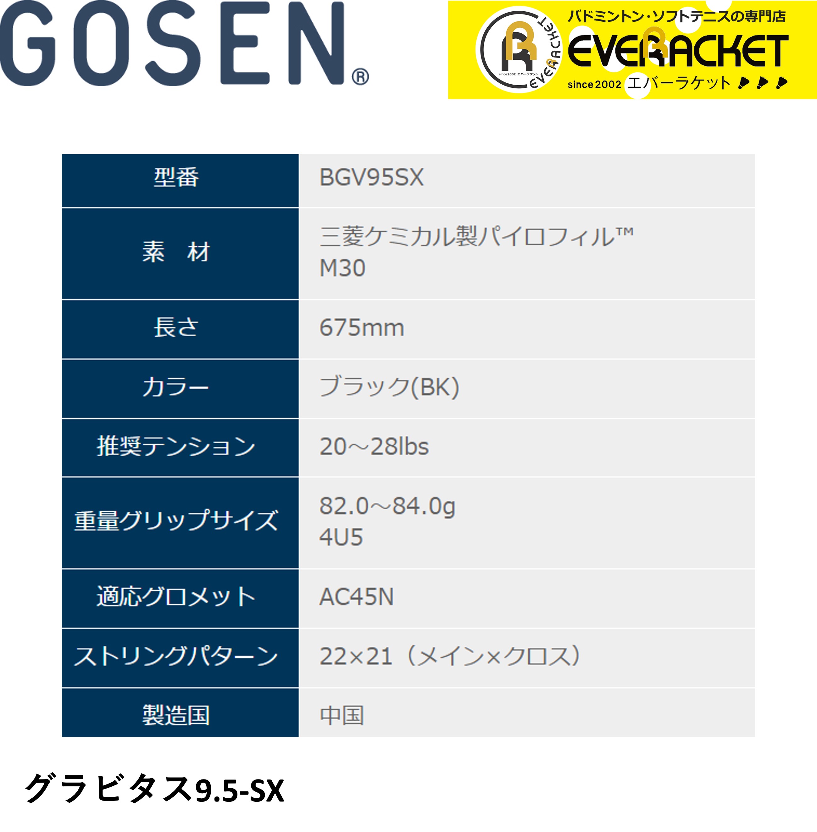 最短出荷】【ガット代・張り代無料】GOSEN ゴーセン バドミントン