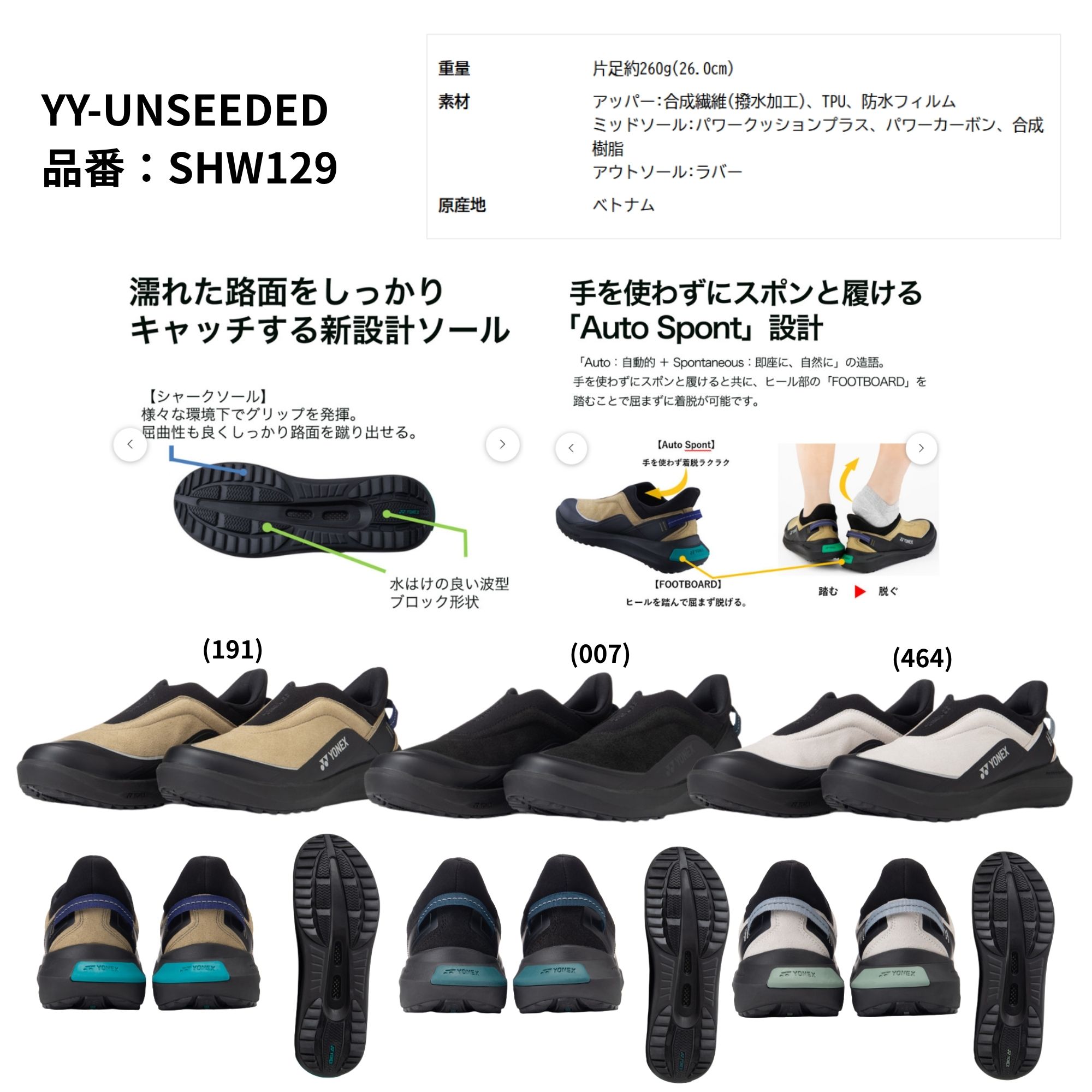 ヨネックス YONEX オフコートシューズ YY-UNSEEDED SHW129