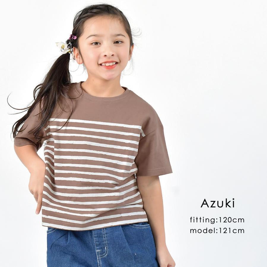 格安新品 Tシャツ 子供服 パネルボーダーTシャツ 半袖 子ども服 こども