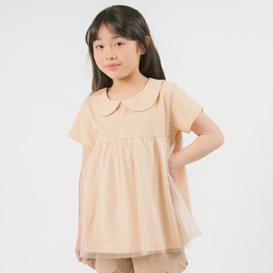 Tシャツ 子供服 チュール Tシャツ 女の子 キッズ evercloset 子ども服