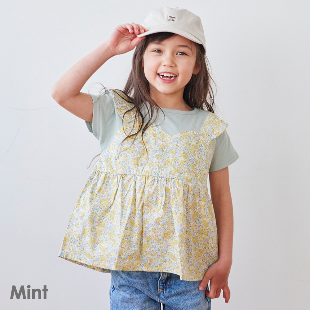 Tシャツ 子供服 半袖 ドッキングシャツ キッズ 半袖Tシャツ ベビー 子供 子ども こども キッズ服 女の子 女児 ガールズ 夏 夏物 夏服 90  100 110 120 130 140