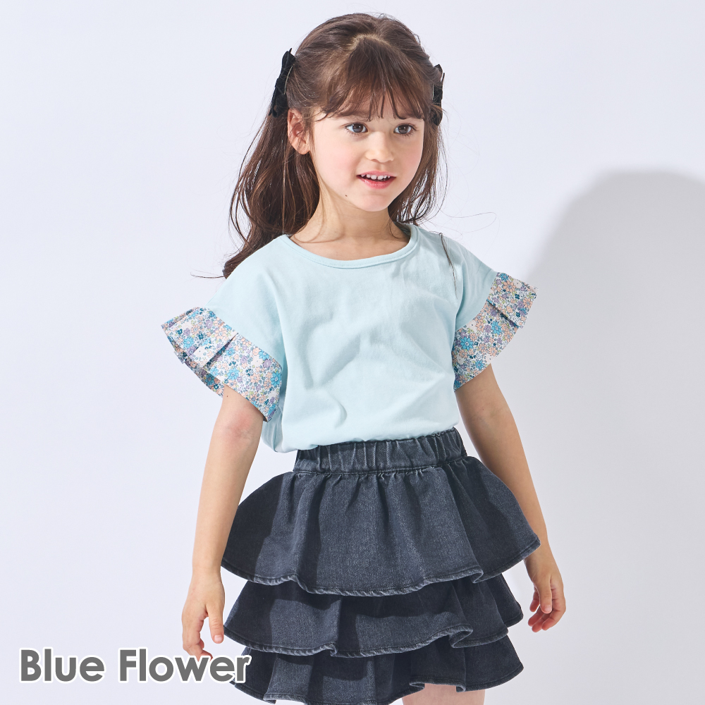 ever closet（エバークローゼット） 子ども服 袖フリル 半袖 Tシャツ