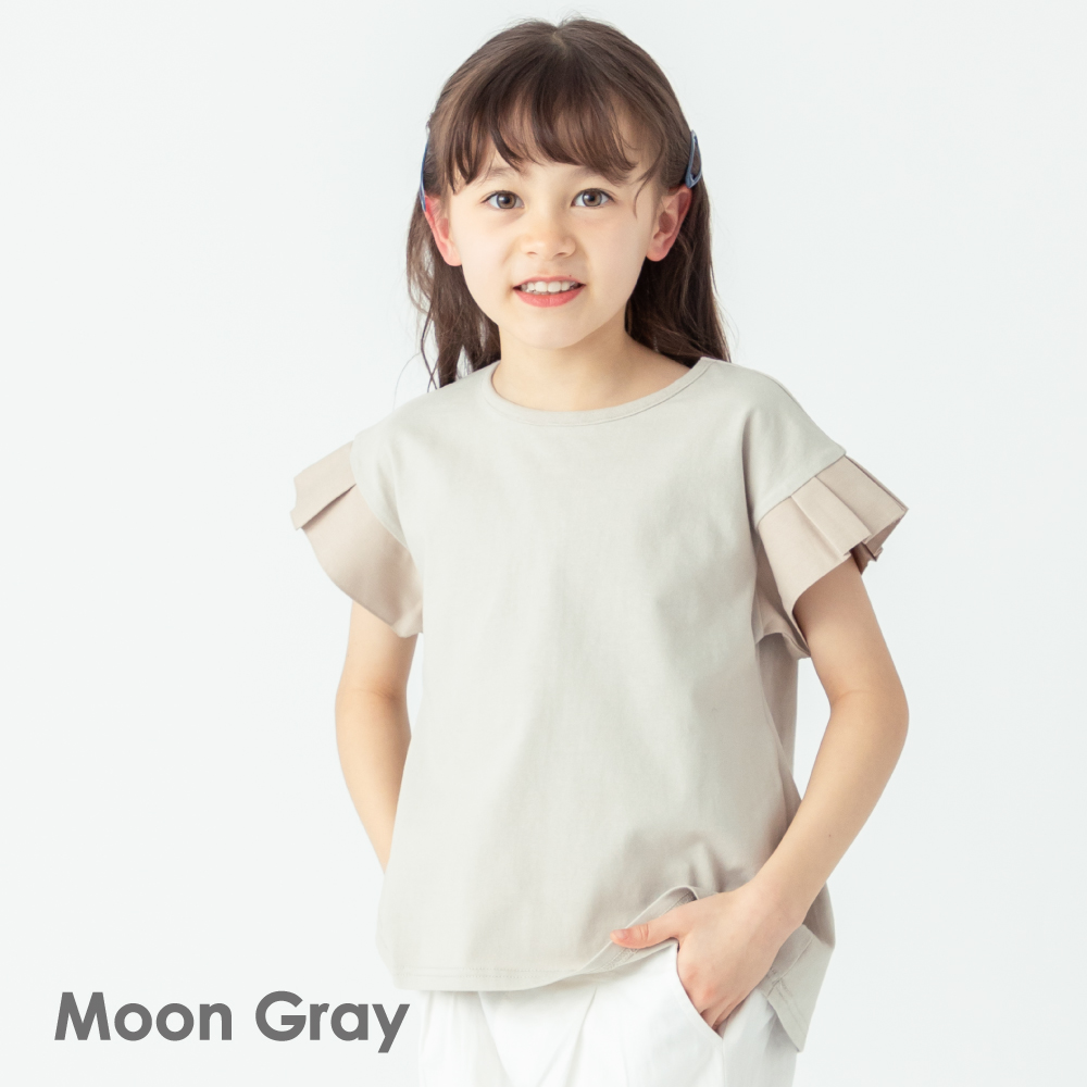 ever closet（エバークローゼット） 子ども服 袖フリル 半袖 Tシャツ