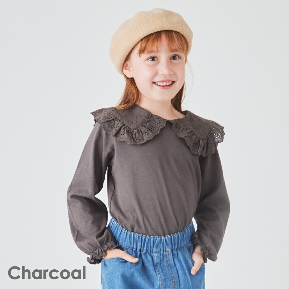 【20%OFFクーポン】子供服 ブラウス 丸襟レース キッズ 子供 キッズ服 女の子 秋冬物 長袖 トップス シャツ 白シャツ フリル セレモニー  フォーマル 入園 卒園