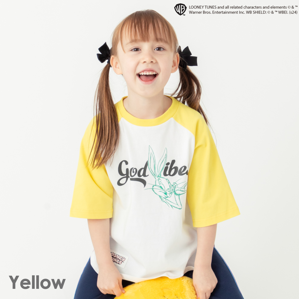 Tシャツ 子供服 半袖 ルーニー・テューンズ ラグラン キッズ ベビー 子供 女の子 男の子 Tシャツ ティーシャツ 半袖Tシャツ 80 90 100  110 120 130 140 24SS