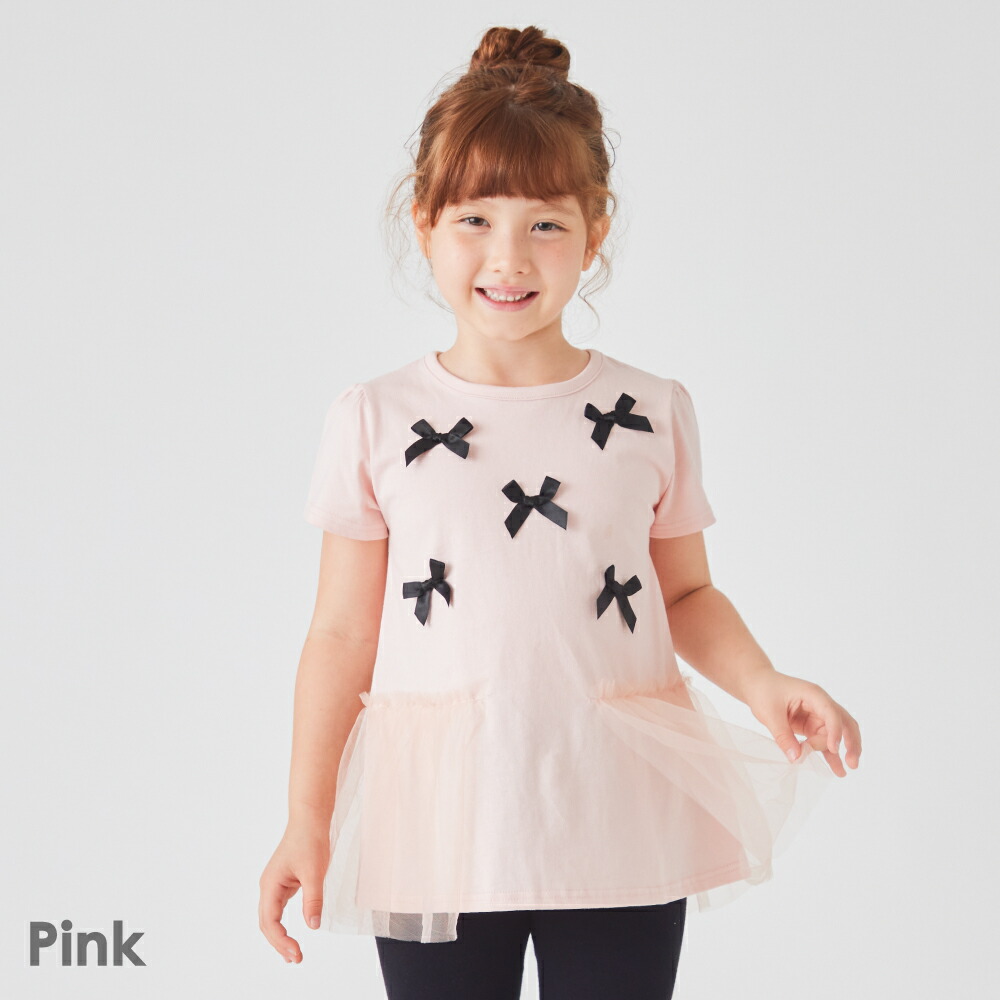 【SALE53%OFF】子供服 トップス リボン キッズ ベビー 子供 キッズ服 女の子 ガールズ ...