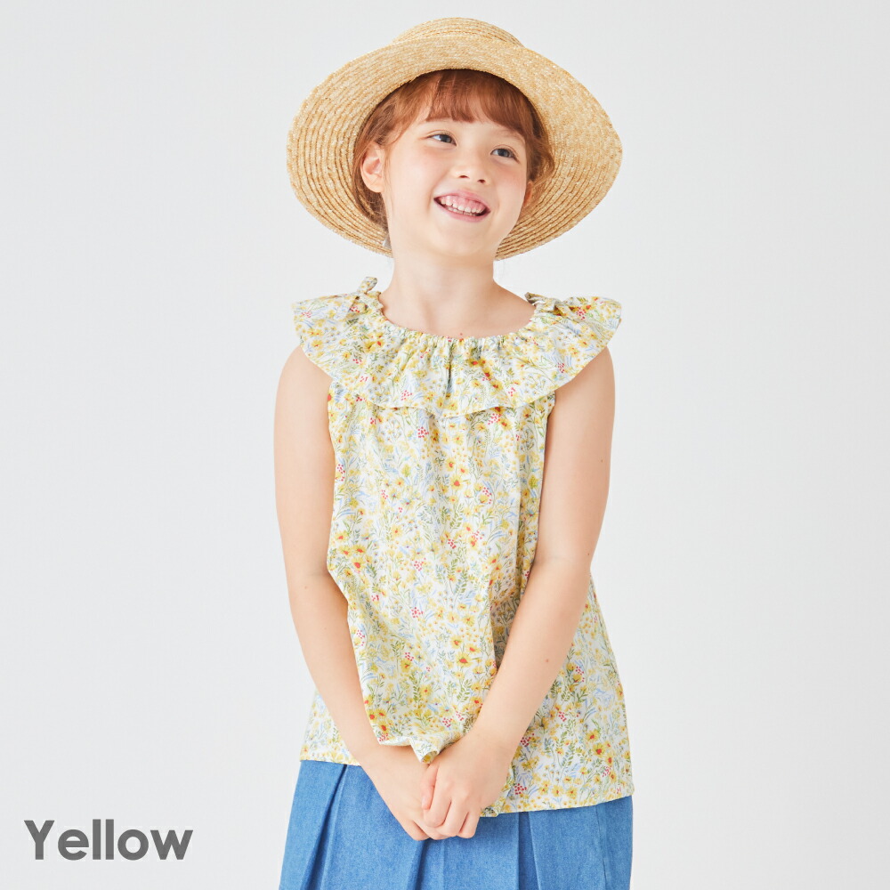 子供服 トップス 花柄 キッズ ベビー 子供 キッズ服 女の子 ガールズ 春夏 夏 夏物 夏服 ノー...