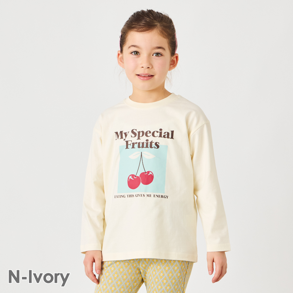 ever closet 子ども服 プリント 長袖 Tシャツ ベビー キッズ