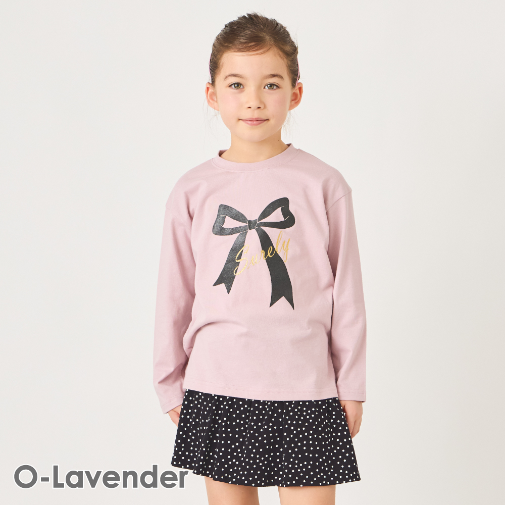 ever closet（エバークローゼット） 子ども服 プリント 長袖 Tシャツ