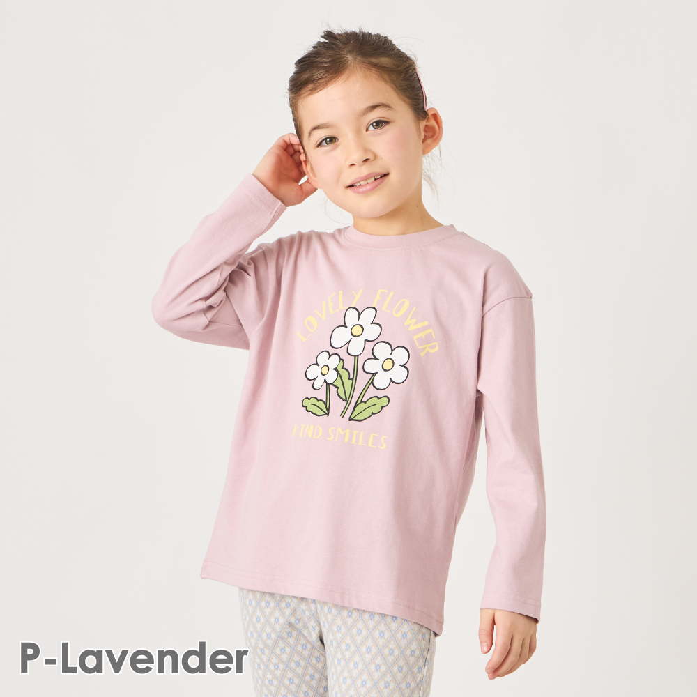 ever closet 【夏割で799円】子ども服 プリント 長袖 Tシャツ