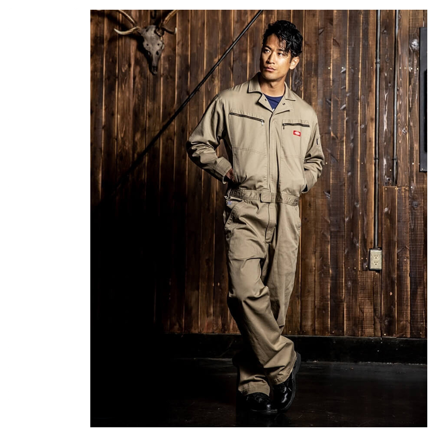 作業服 つなぎ 長袖 続服 レディース メンズ ディッキーズ Dickies