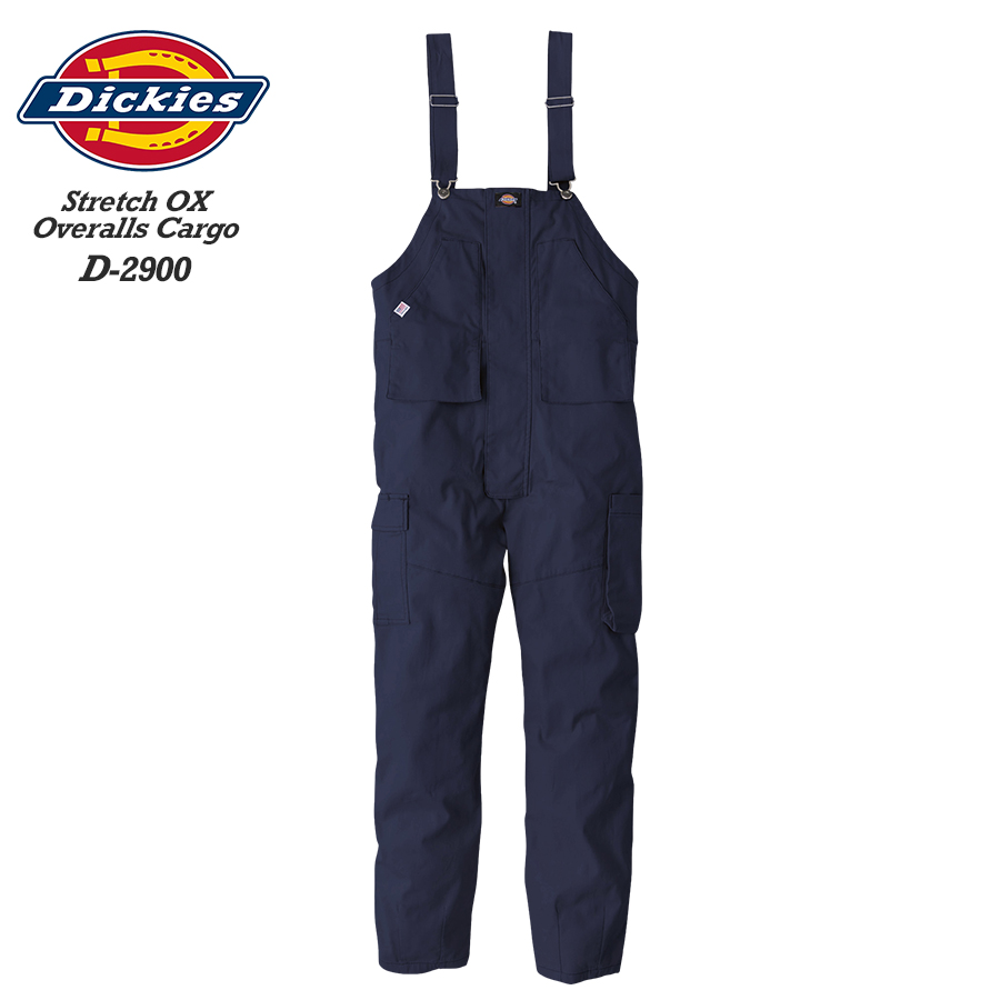 つなぎ 作業服 メンズ レディース ストレッチ Dickies ディッキーズ ツナギ オーバーオール ストレッチオックスオーバーオールカーゴ  D-739 XS〜3XL