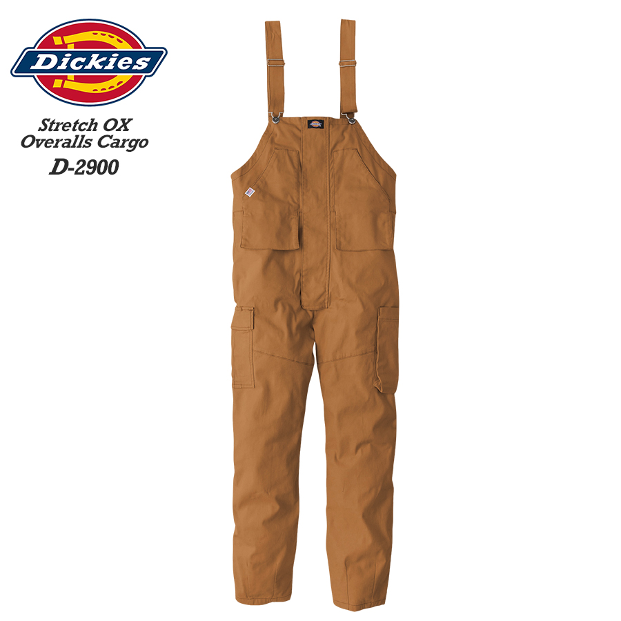 つなぎ 作業服 メンズ レディース ストレッチ Dickies ディッキーズ ツナギ オーバーオール ストレッチオックスオーバーオールカーゴ  D-739 XS〜3XL