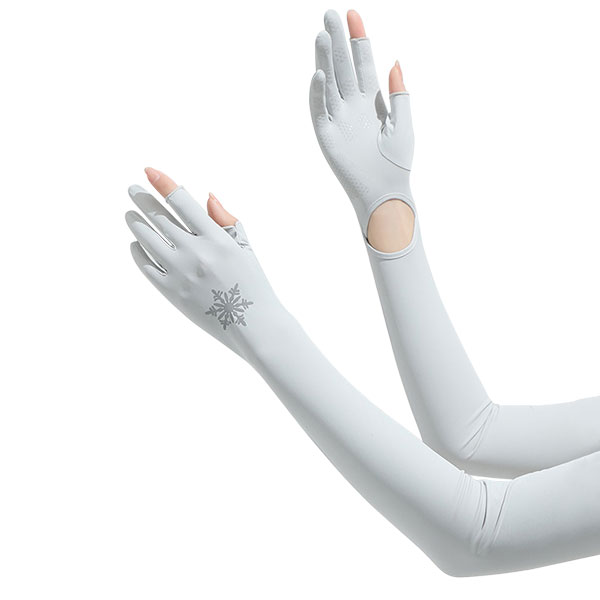 アームカバー ホワイト UVカット 紫外線対策 日焼け 対策 防止 手袋 紫外線