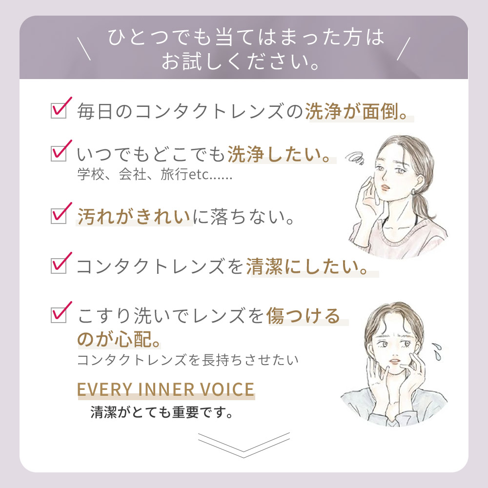 コンタクトレンズ 超音波洗浄機 充電式 コンタ...の詳細画像2