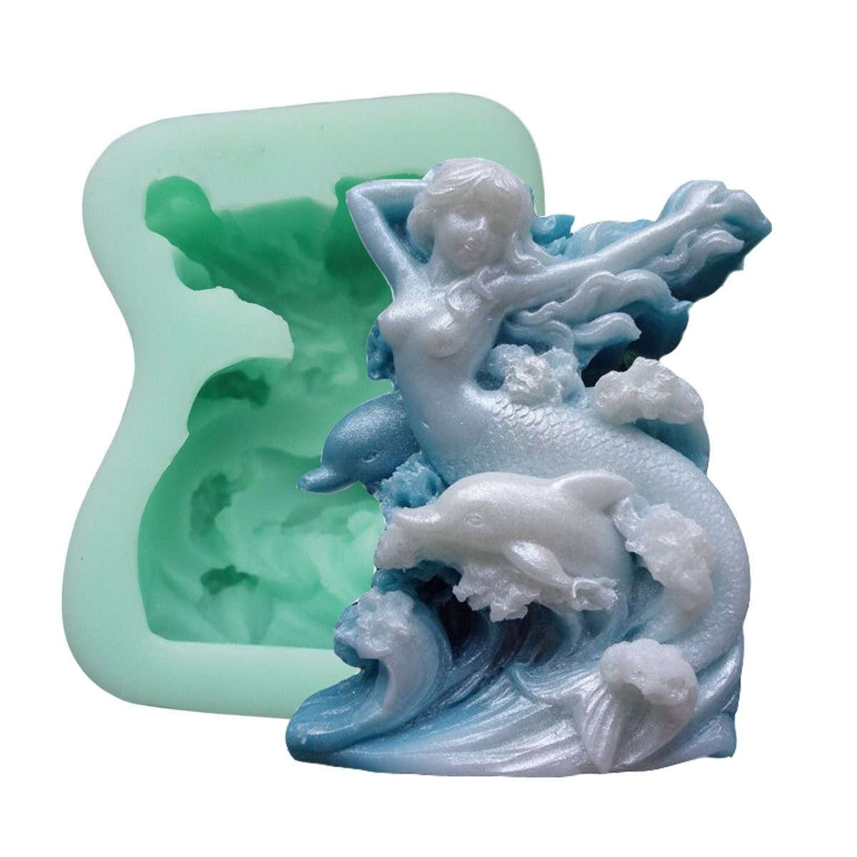 人魚 7 マーメイド イルカ 海 マリン シリコンモールド アロマハイ