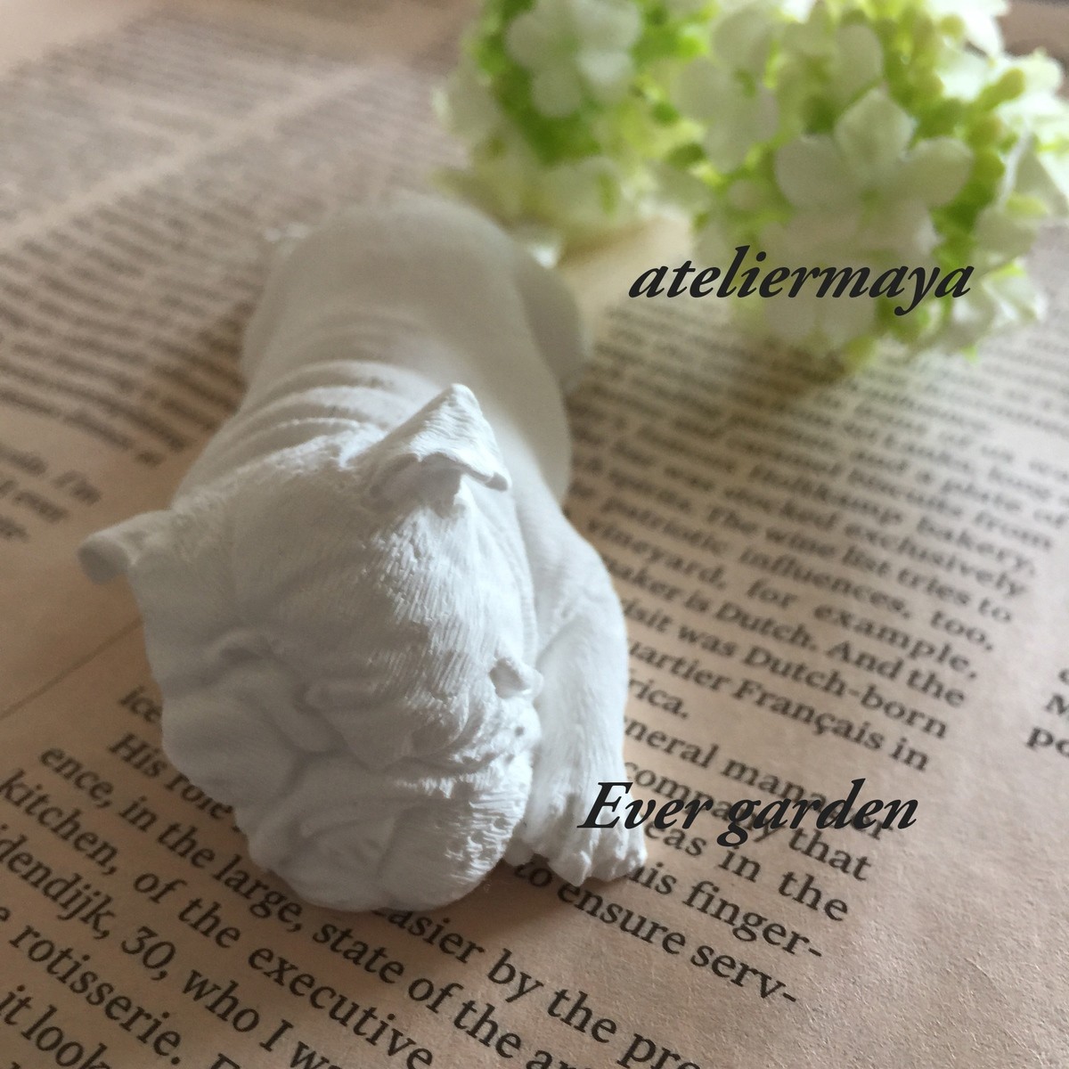 犬 ブルドッグ シリコンモールド レジン アロマストーン 手作り 石鹸