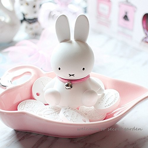 ✦新入荷✦【うさぎセット】アクセサリートレイ付き置物＆アロマ