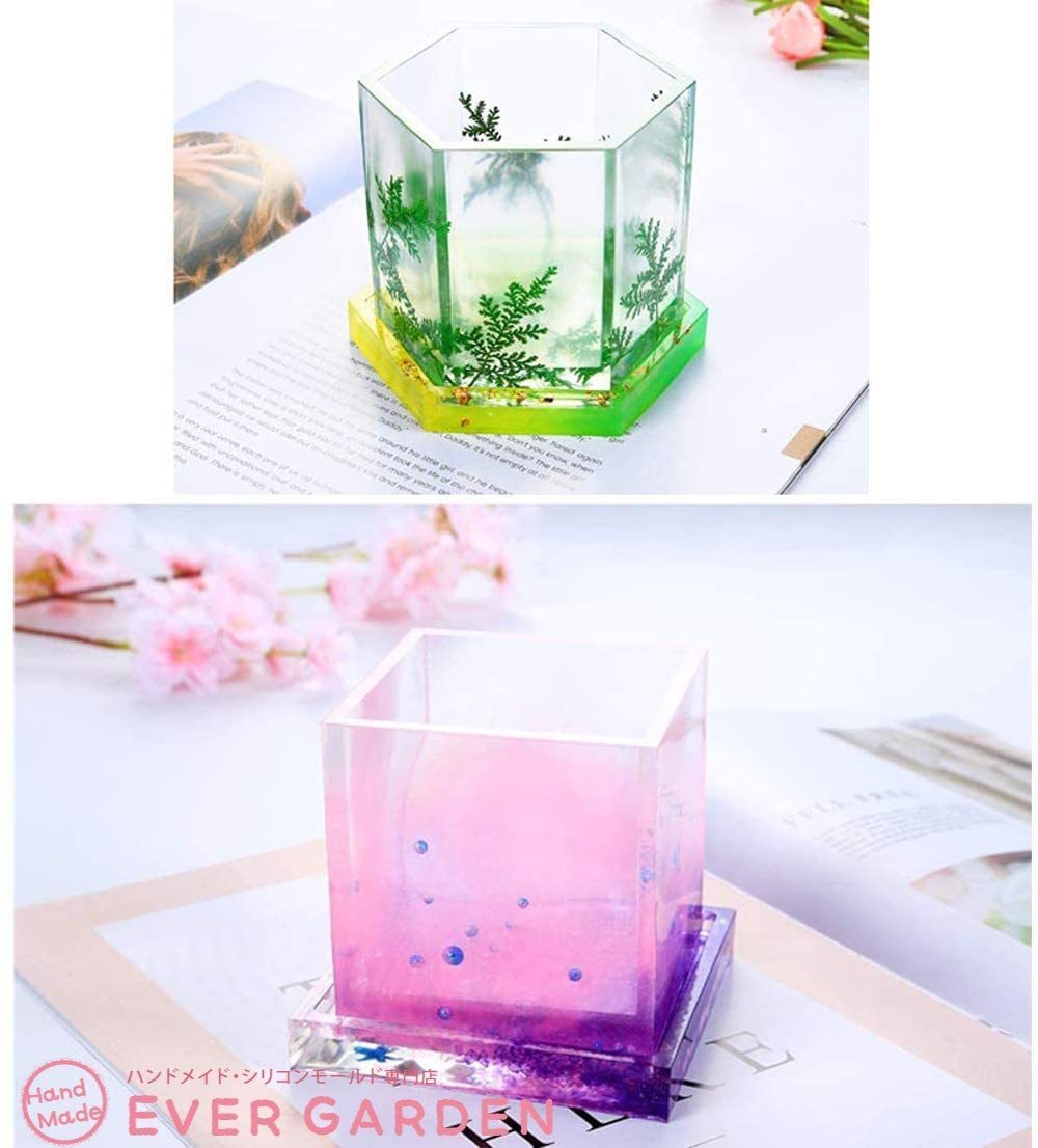 シリコンモールド コースター シリコン モールド 3個セット 正方形 六