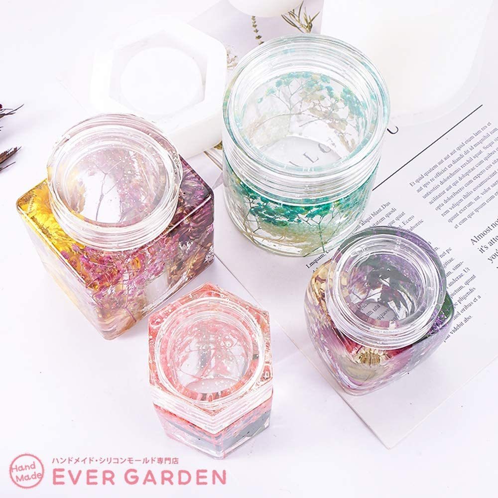 レジン 蓋付き 小物入れ 収納ケース シリコンモールド オルゴナイト uv