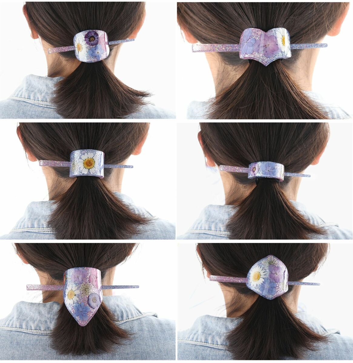 ヘアアクセサリー かんざし シリコンモールド レジン 7種類 シリコン