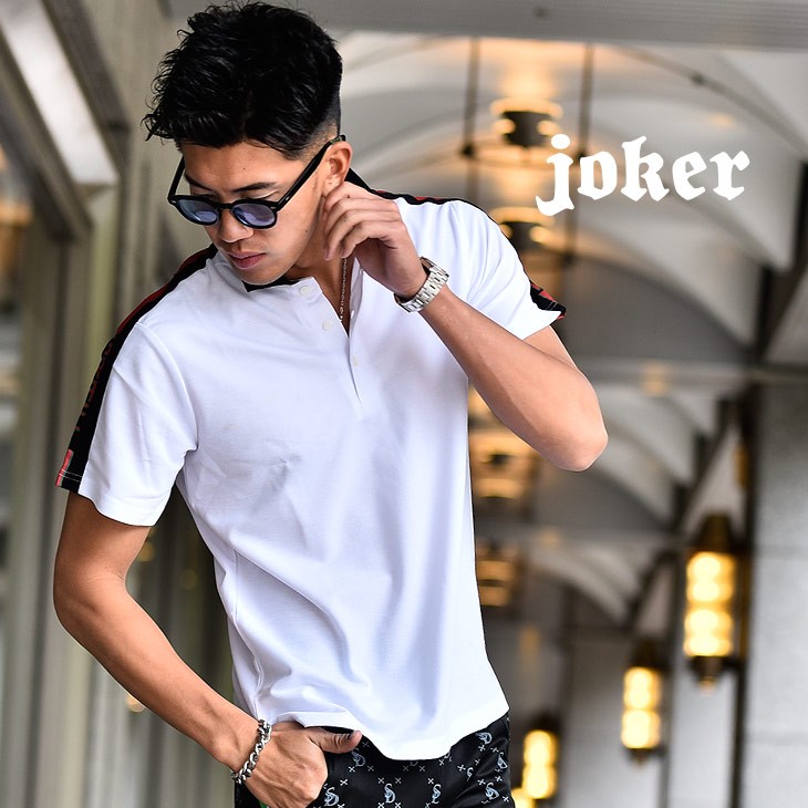 ポロシャツ メンズ 半袖 おしゃれ Bitter系 ビター系 オラオラ系 悪羅悪羅 お兄系 派手 かっこいい スポーツ ゴルフ スリム ポロ 薄手 綿 派手 Joker By Evergreen 通販 Paypayモール