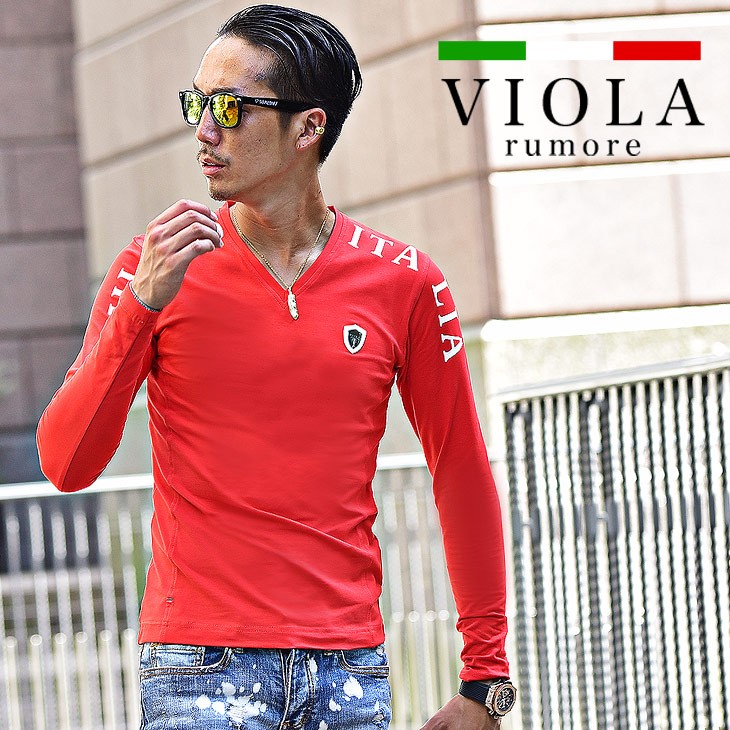 グッズ Viola トップス スリム タイト 細身 Xl Ll Joker By Evergreen 通販 Paypayモール Rumore ヴィオラ Tシャツ ロンt メンズ ブランド Vネック ロンティー 長袖tシャツ 長袖 長袖シャツ ージは Womensrightscenter Org