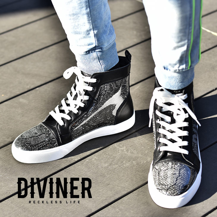 ほどの スニーカー 白 ホワイト フェイクレザー おしゃれ 靴 Joker By Evergreen 通販 Paypayモール メンズ ハイカット ハイカットスニーカー ブランド パイソン ストリート カジュアル 韓国 黒 ブラック んでくるの Campasrl It
