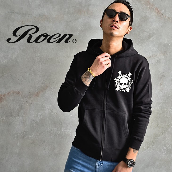 Roen ロエン パーカー メンズ ブランド ジップパーカー フード 