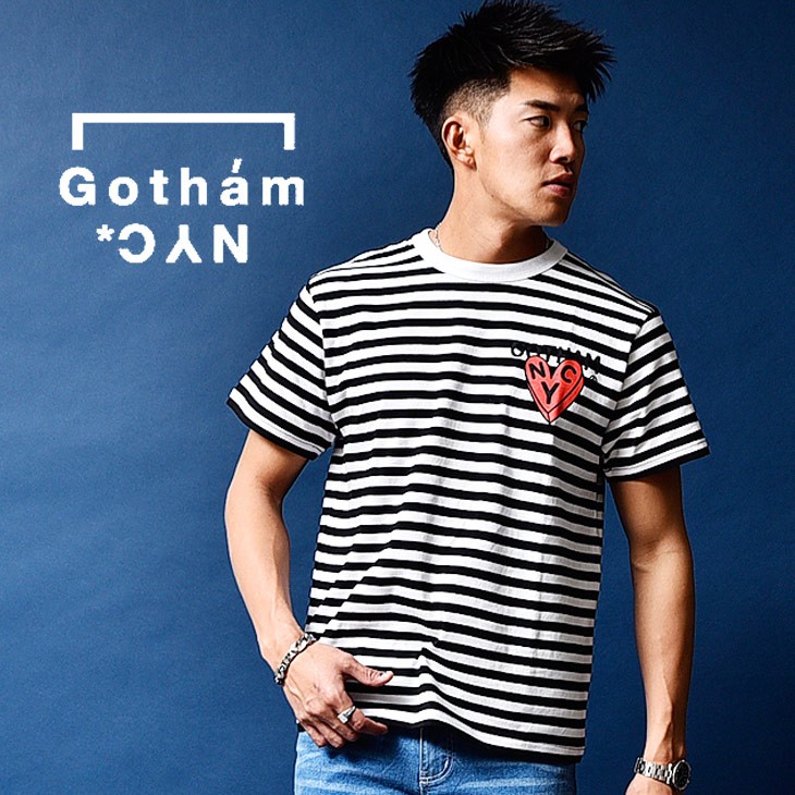 ゴッサム Nyc Gotham Nyc ゴッサムニューヨーク Tシャツ 半袖 メンズ 半袖tシャツ ボーダー ハート ブランド ストリート カジュアル おしゃれ 夏物 夏 夏服 Joker By Evergreen 通販 Paypayモール