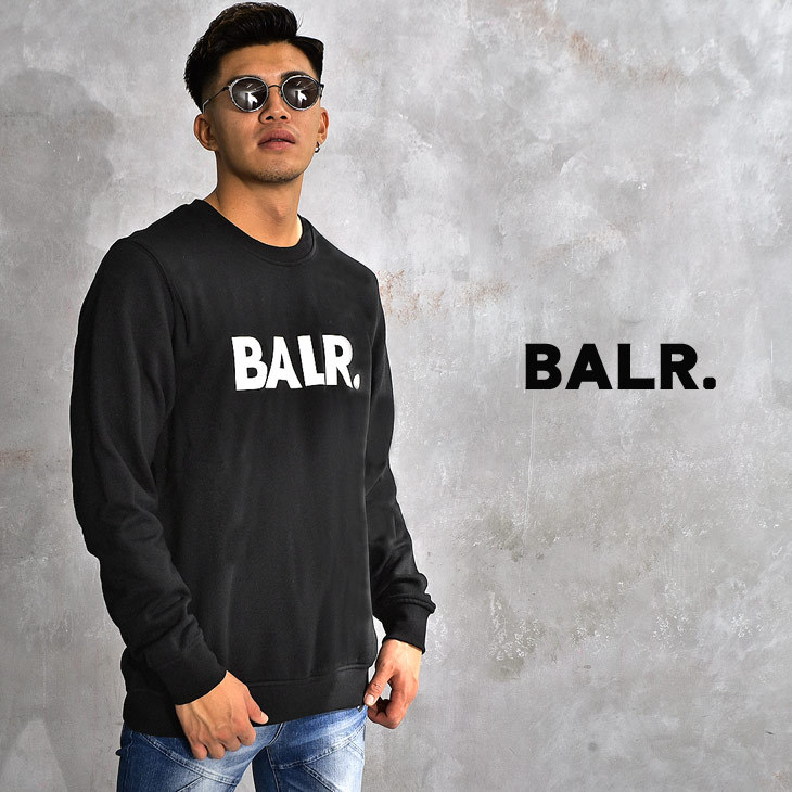 ボーラー BALR. スウェット トレーナー ブラック - 通販 - gofukuyasan.com