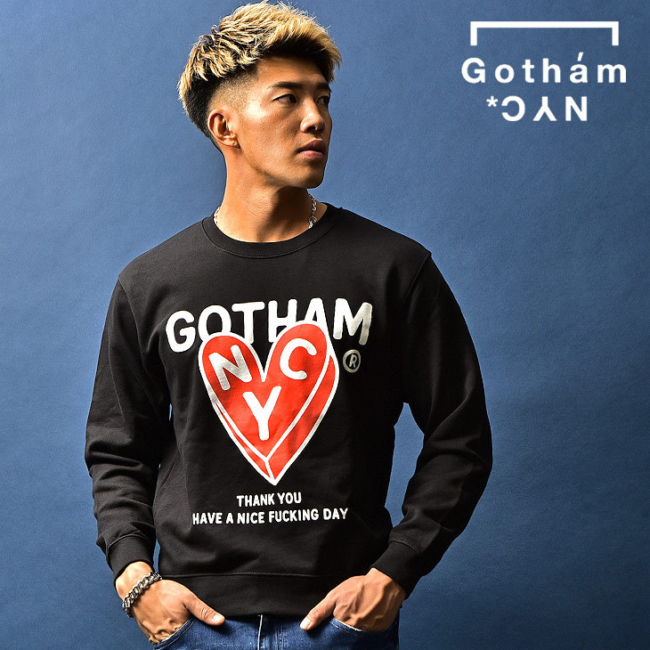 けたブラン Gotham ストリート ストリートファッション ハート 黒 ブラック Joker By Evergreen 通販 Paypayモー Nyc ゴッサム エヌワイシー トレーナー メンズ ブランド 長袖 長袖トレーナー カットソー ロンt こちら