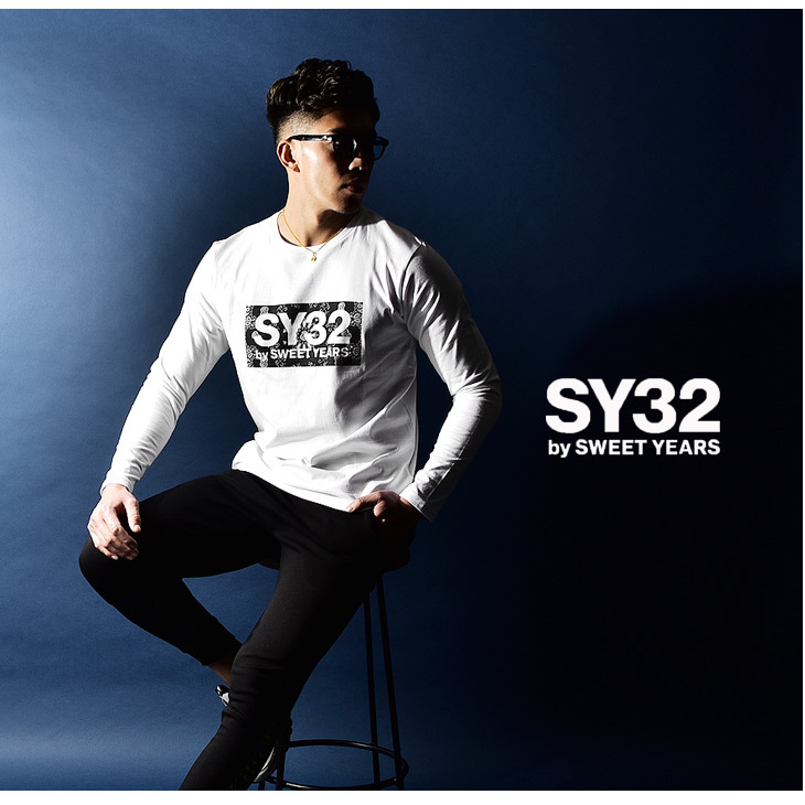 即納安い Sy32 黒 ブラック おしゃれ 大きいサイズ 春 春服 春物 Joker By Evergreen 通販 Paypayモール By Sweet Years Tシャツ メンズ 長袖 ブランド ストリート ロゴ ペイズリー ボックスロゴ 白 ホワイト 日本製安い Vanderschooten Com
