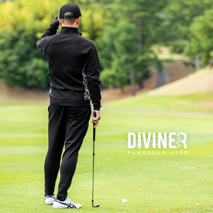 DIVINER GOLF】オリジナルゴルフグレンチェック/ブラック