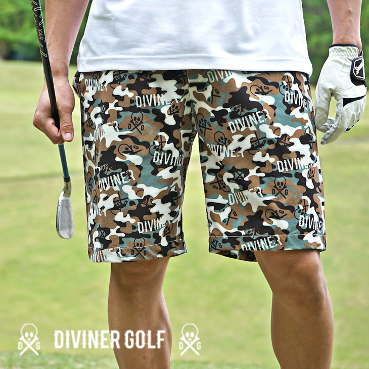 DIVINER GOLF】 ゴルフウェア メンズ パンツ 夏用 ハーフパンツ メンズ 